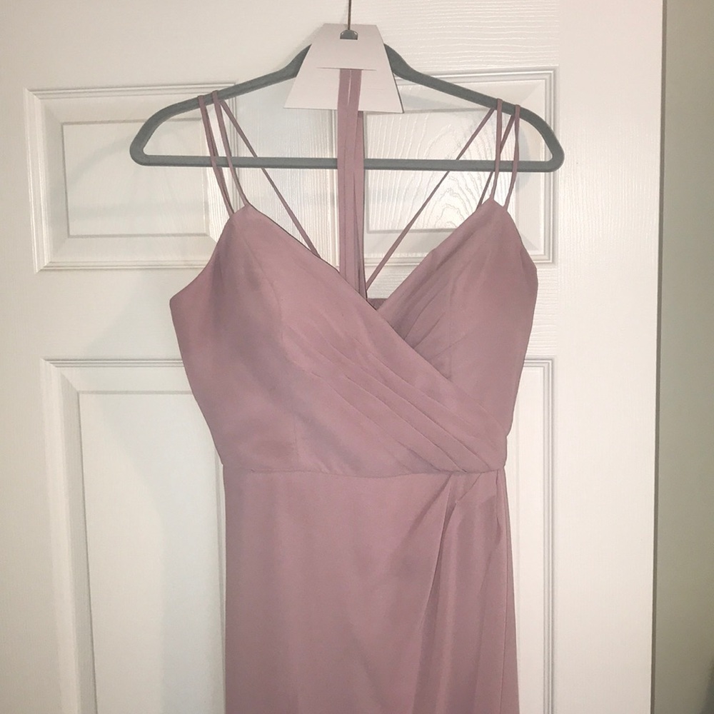 Mori Lee Bridesmaid Dress in Dessert Rose - Picture 2 of 6
